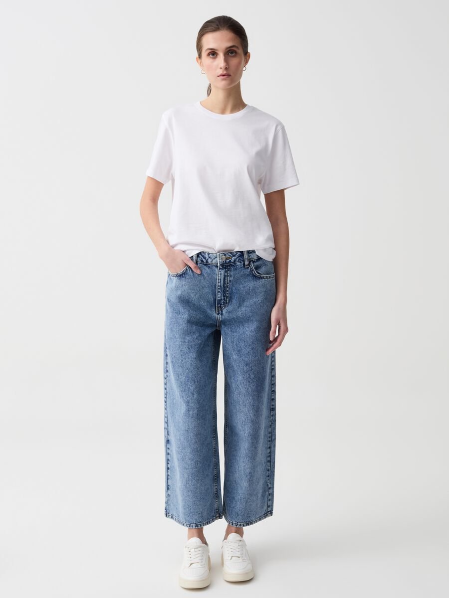 Wide-leg cropped jeans_0