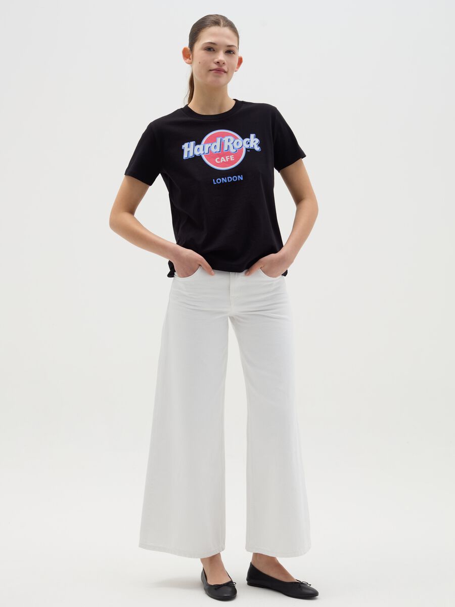 Black T-shirt with Hard Rock Café London print_1