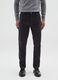 Black Stretch Cotton Skinny Fit Trousers_1