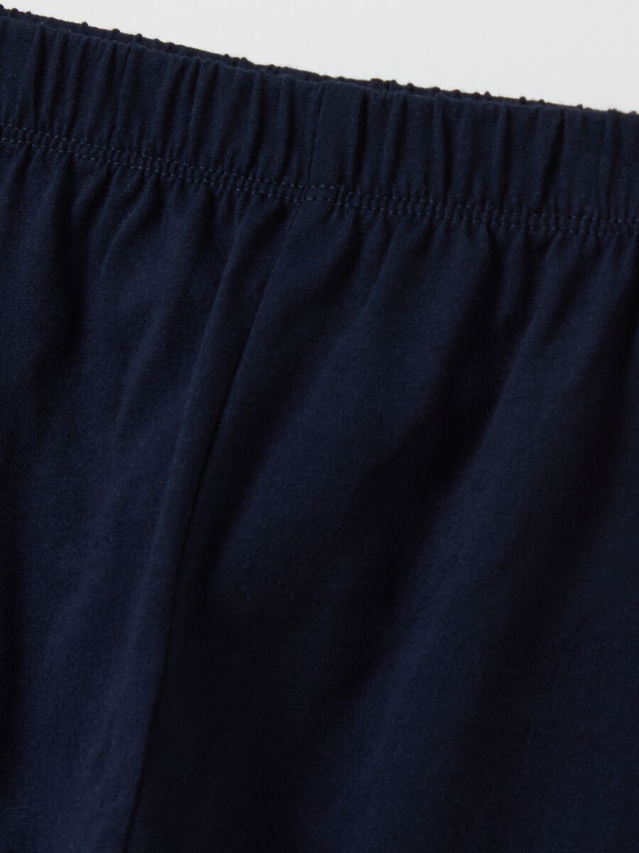 T-shirt and trousers set in cotton with application_3