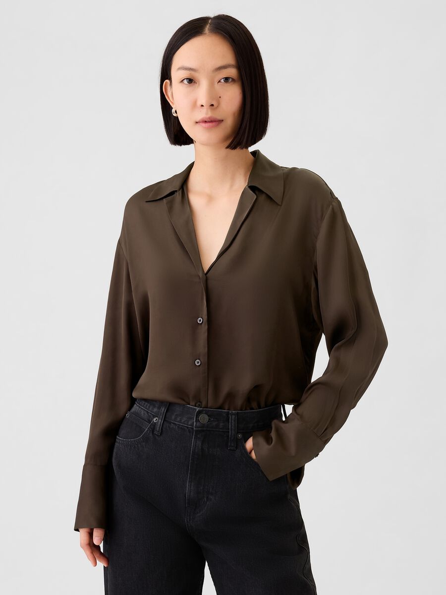 Satin viscose shirt_0