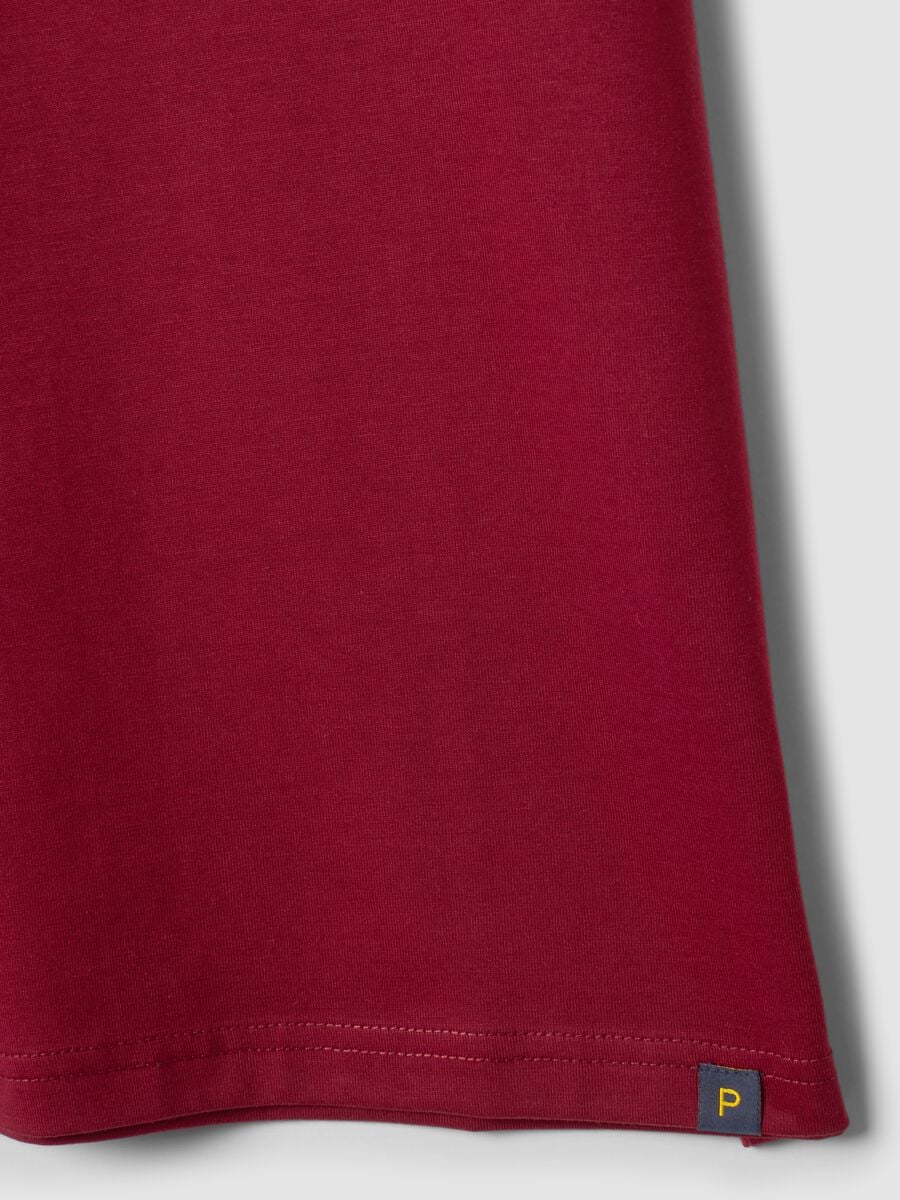 T-shirt girocollo rossa in puro cotone Supima regular fit_5