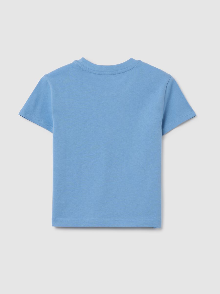 Girls' T-shirt in pure multicolour cotton regular fit with print_1