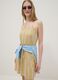 Yellow striped pure viscose dress_3