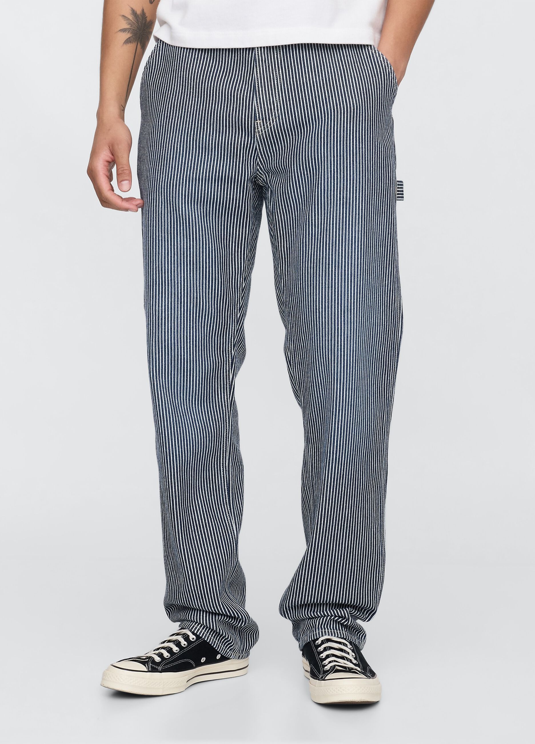 Jeans a righe in lyocell e cotone Gap