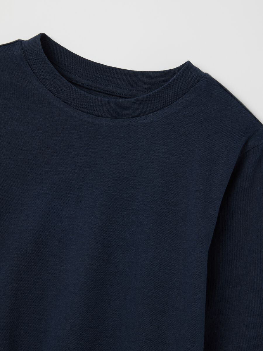 Children's Blue Cotton Regular Fit Sweater_2