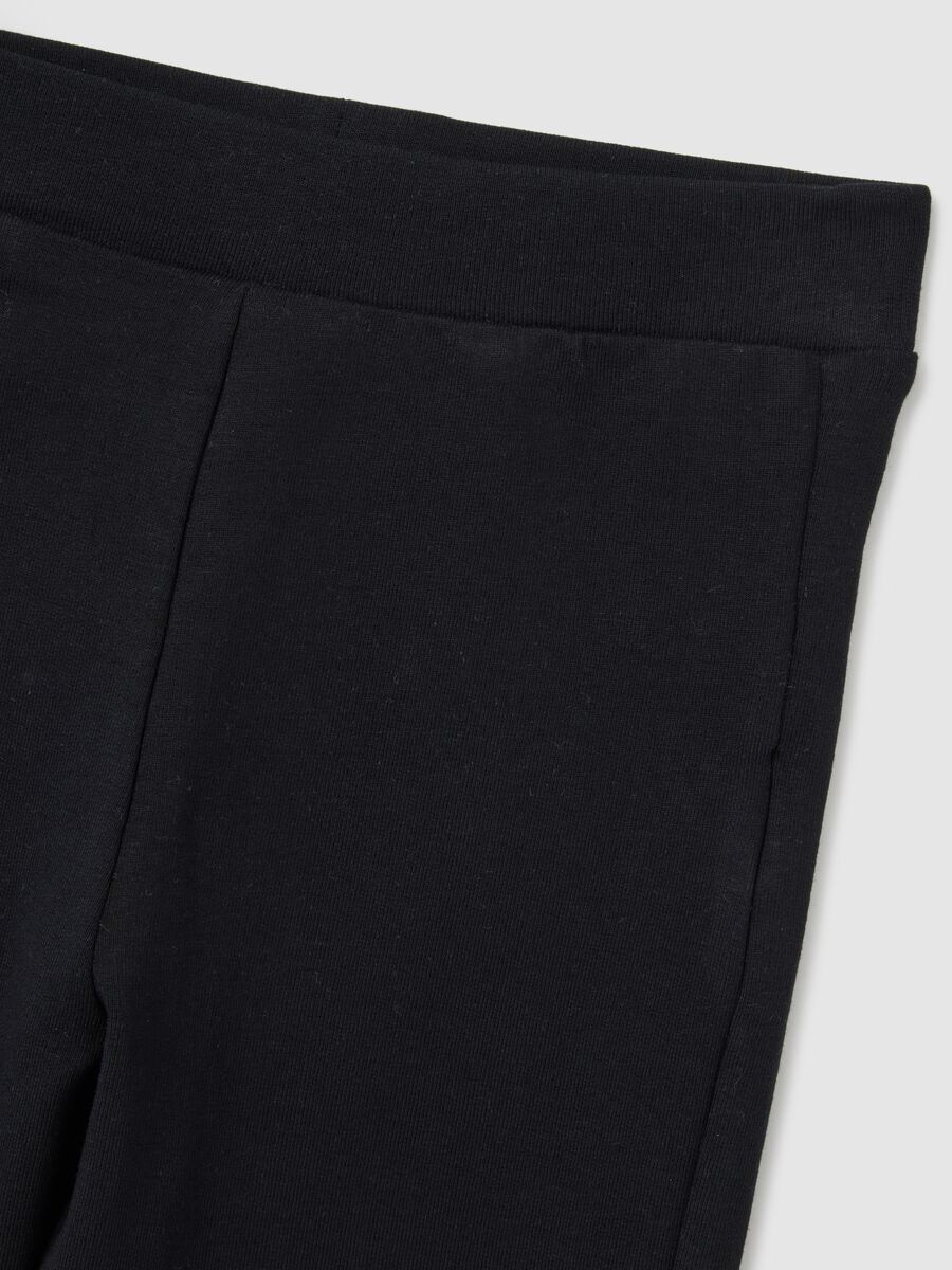 Girls' multicolour sweatshirt and trousers set in cotton blend regular fit_3