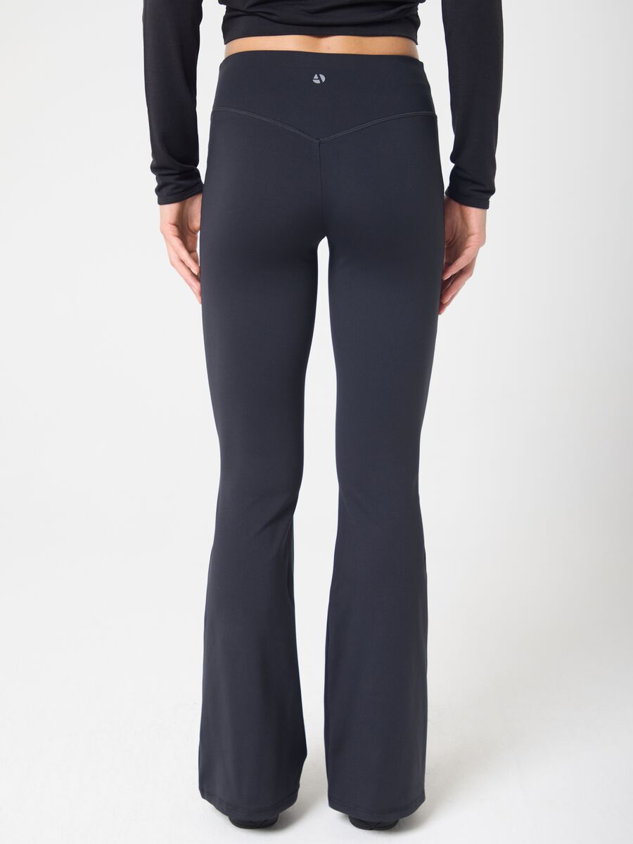 ALTAVIA STUDIO technical fabric flared leggings_2