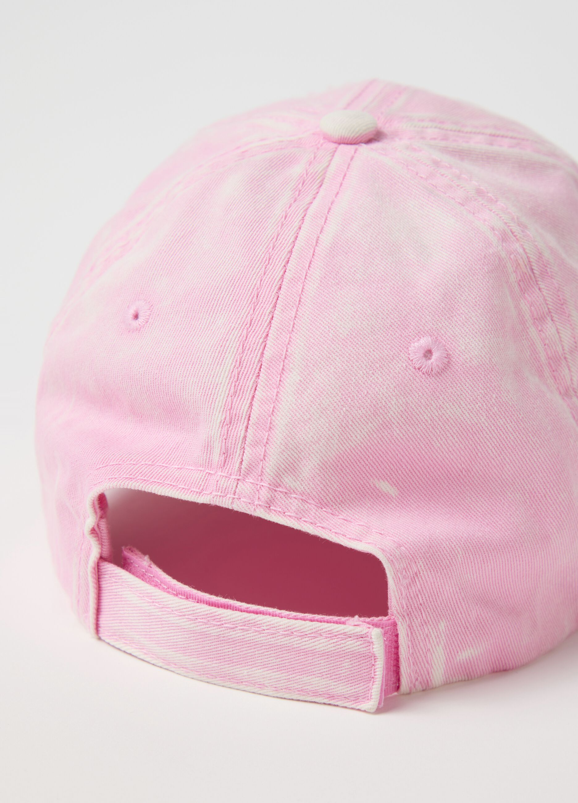 Distressed Washed Cap Pink