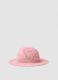 Girl's multicolour pure paper fabric hat, regular fit_0