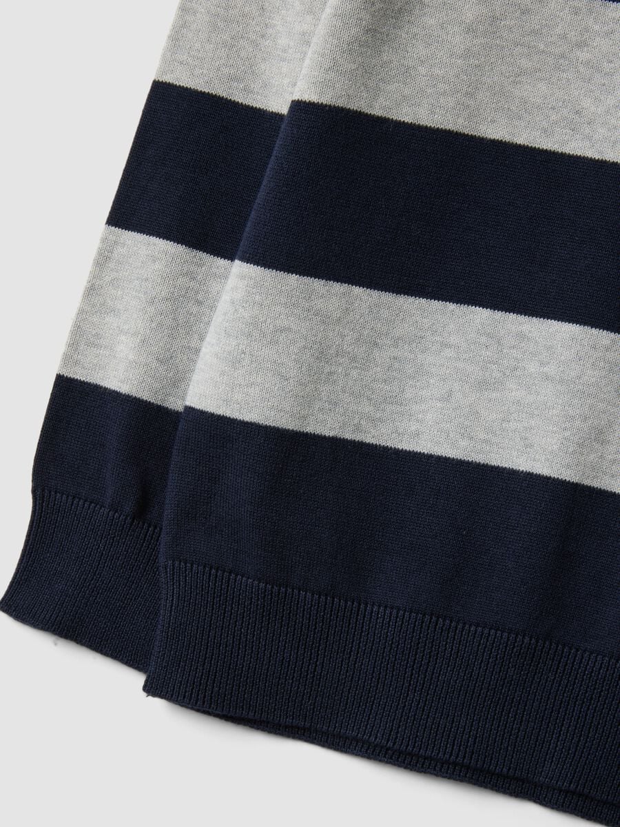 Maglia multicolor in puro cotone a righe over fit per bambino_2