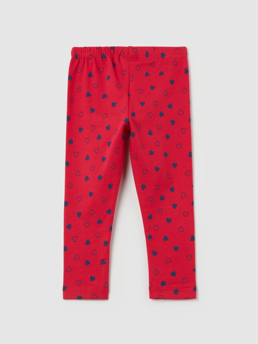 Printed stretch cotton leggings_1