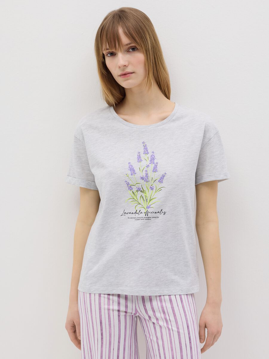 Short pyjamas with lavender print_1