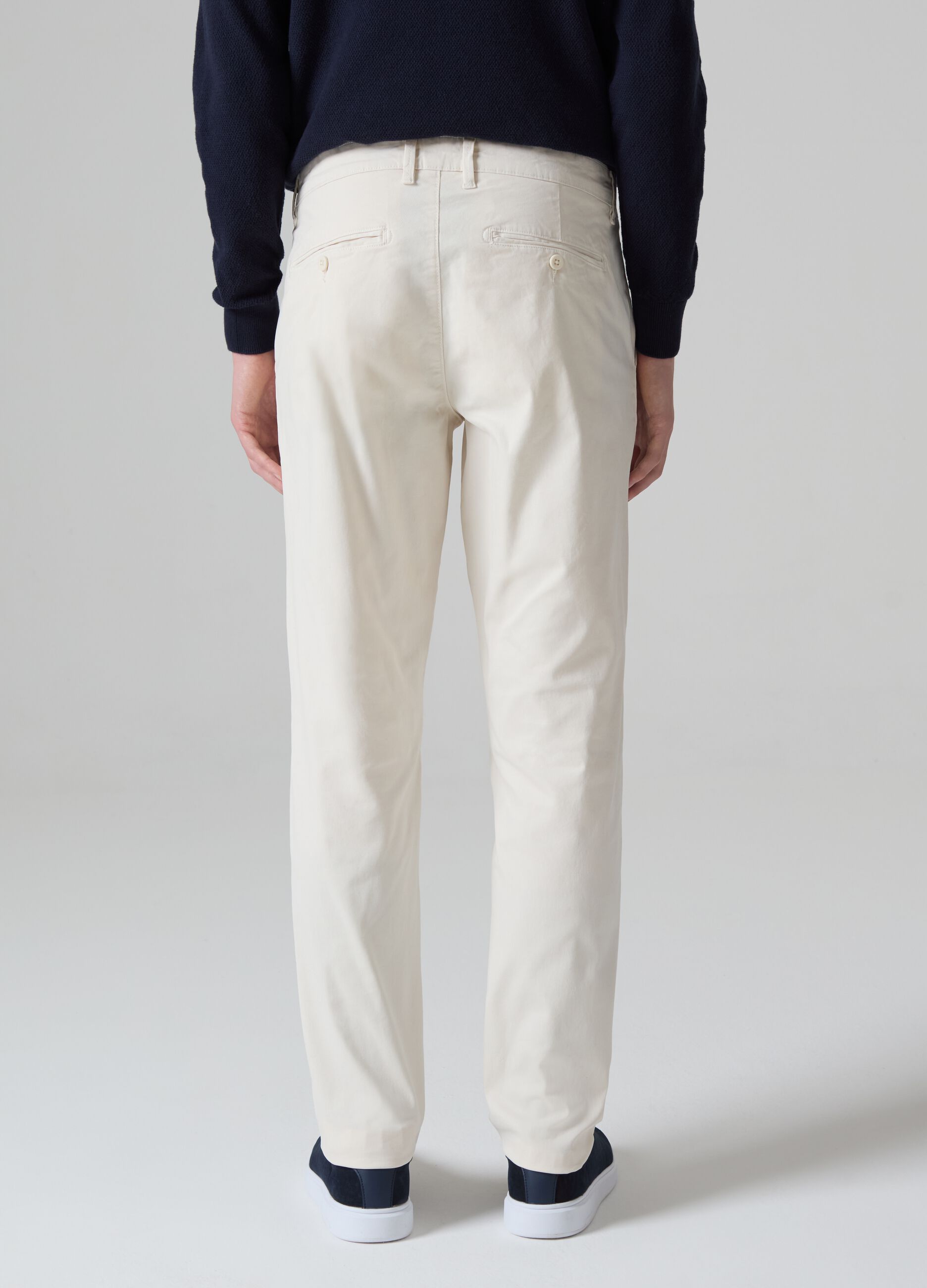 Pantalone chino slim fit in cotone stretch