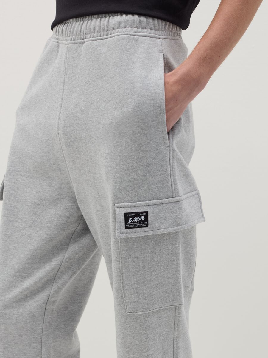 Cargo joggers with elasticated trims_3