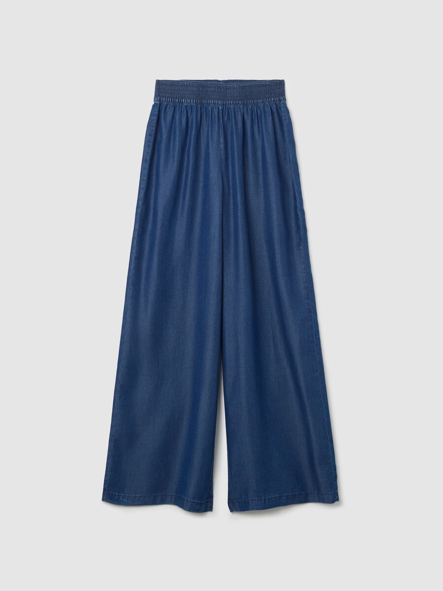 Wide-leg jeans in Lyocell_4