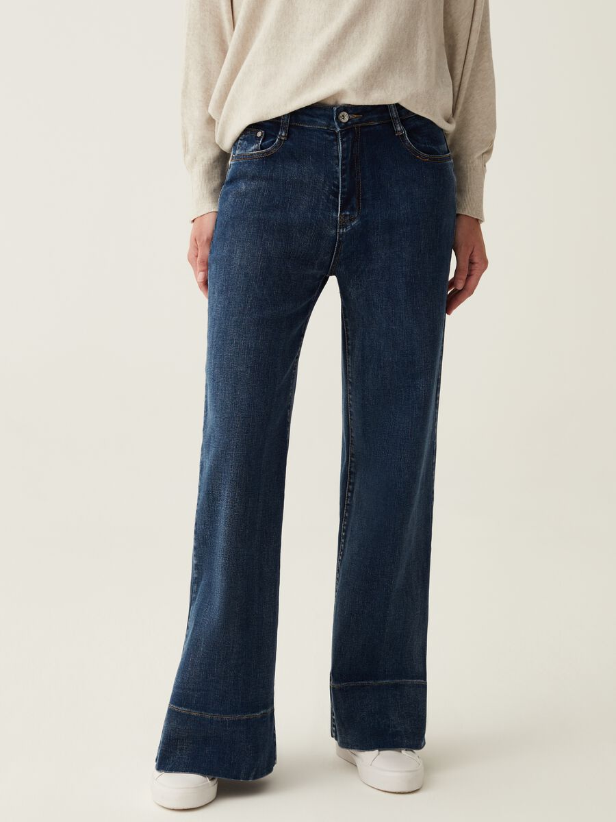 Jeans wide leg straight fit_0