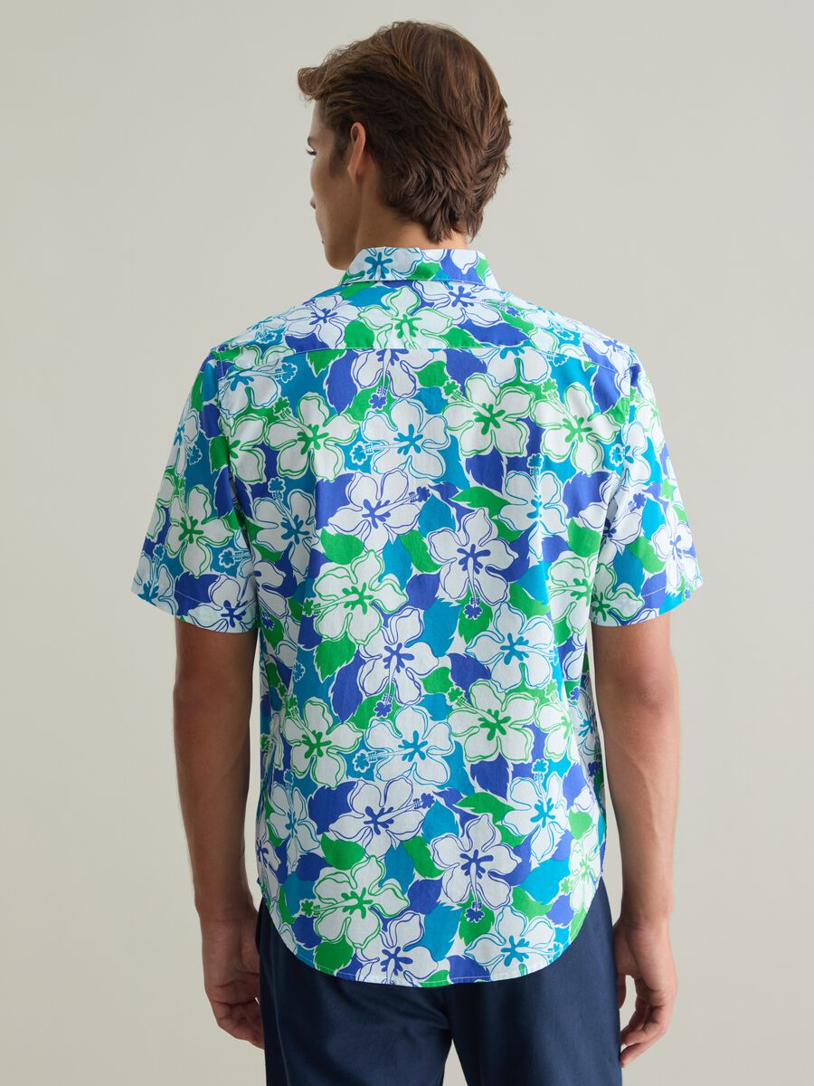 Men's pure cotton multicolour regular fit shirt_2