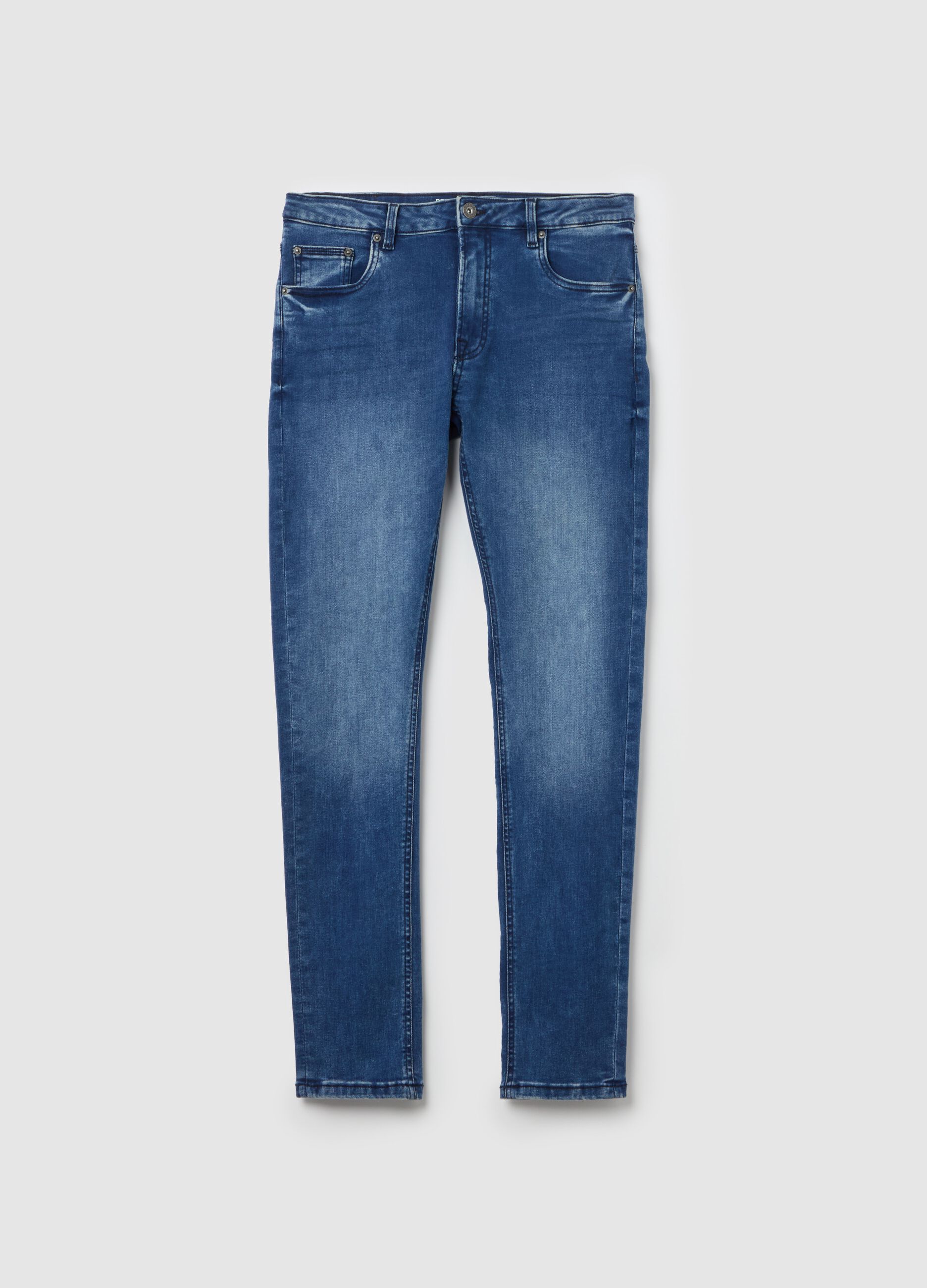 Super-skinny-fit jeans with fading