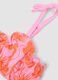 Girls&rsquo; pink stretch floral bikini_2