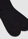 2-pack of short burgundy red and black socks in a cotton and cashmere blend_2