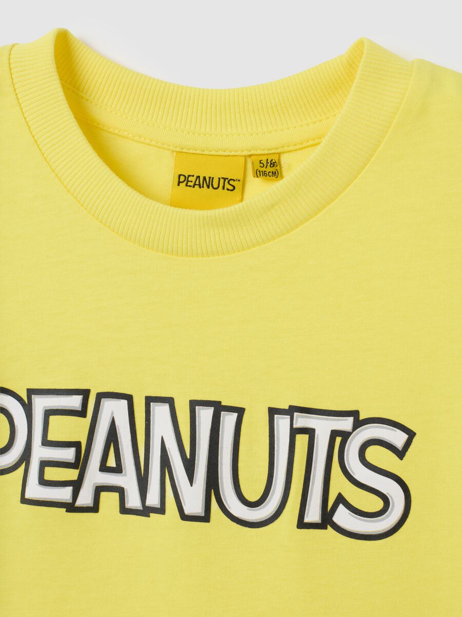 Children's yellow cotton T-shirt, regular fit_3