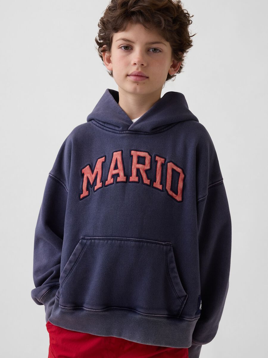 Super Mario Nintendo hooded sweatshirt in cotton blend_0