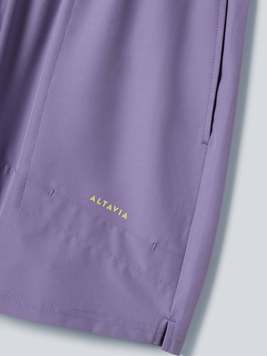 Shorts sportivo viola in tessuto elasticizzato ALTAVIA COURT_5