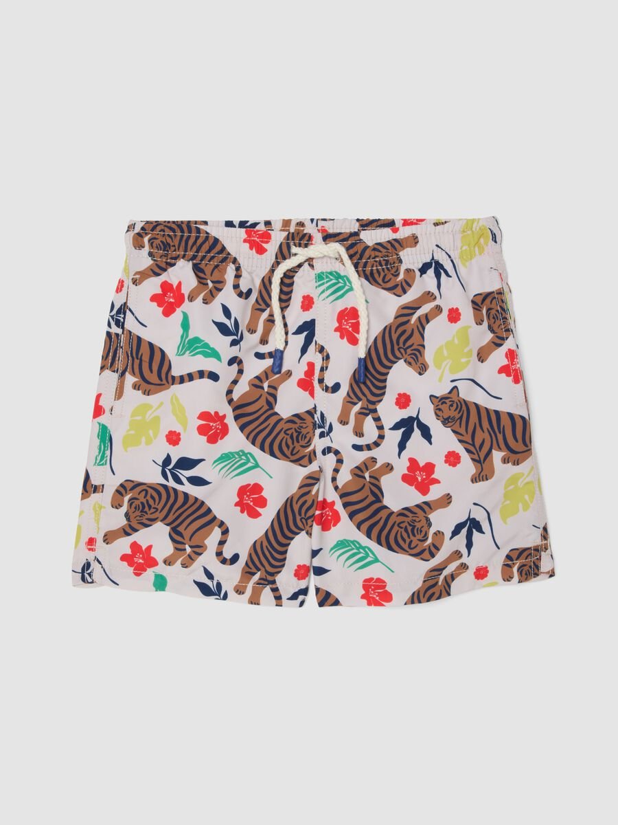 Boxer mare multicolor con stampa tigri_0