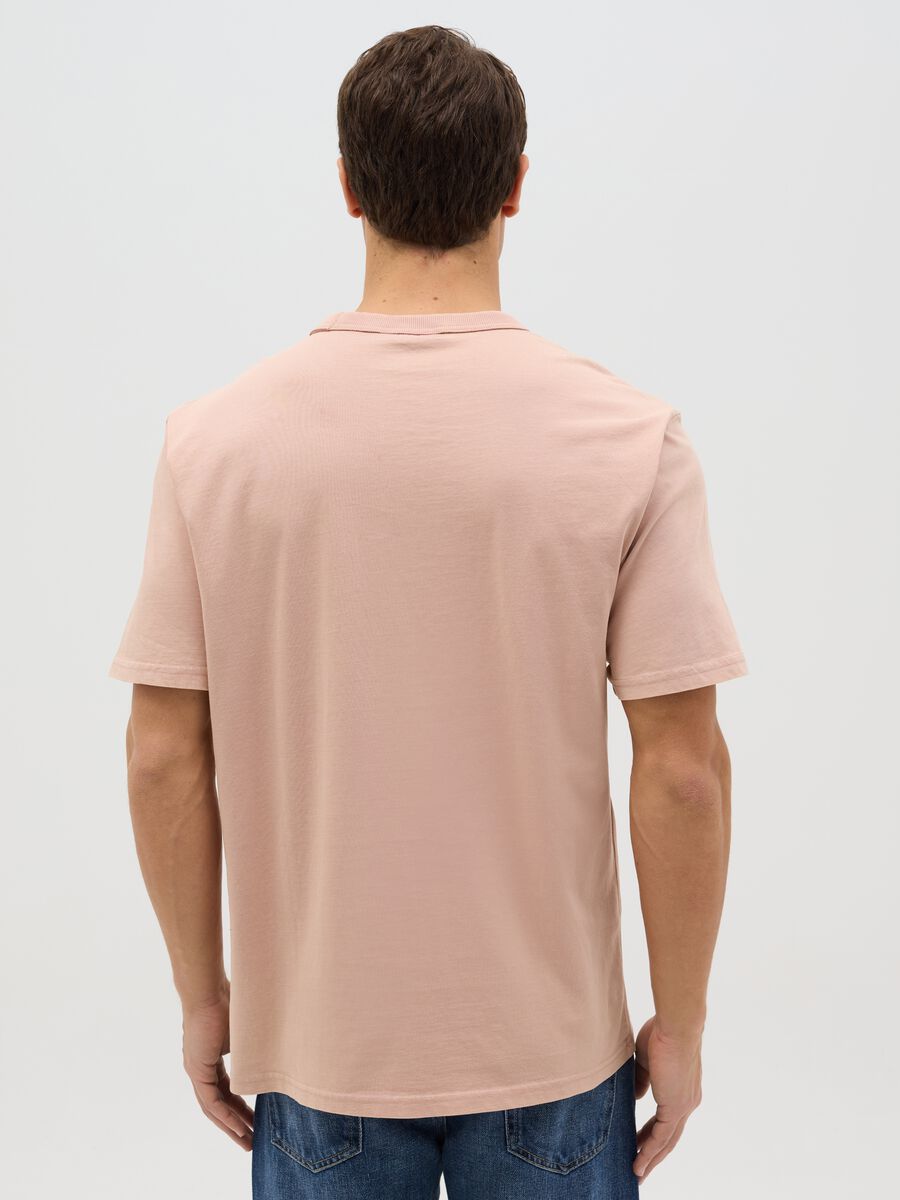 Pink short-sleeve cotton T-shirt_2