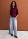 Red cotton-blend jersey crew-neck T-shirt, regular fit_1