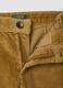 Pantaloni chino gialli in cotone elasticizzato a coste regular fit_2