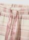 Pink fleece pyjama trousers regular fit_1
