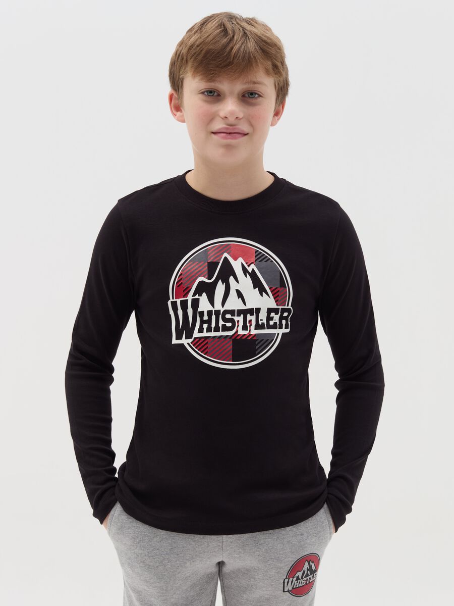 "Whistler" T-shirt in cotton with long sleeves_0