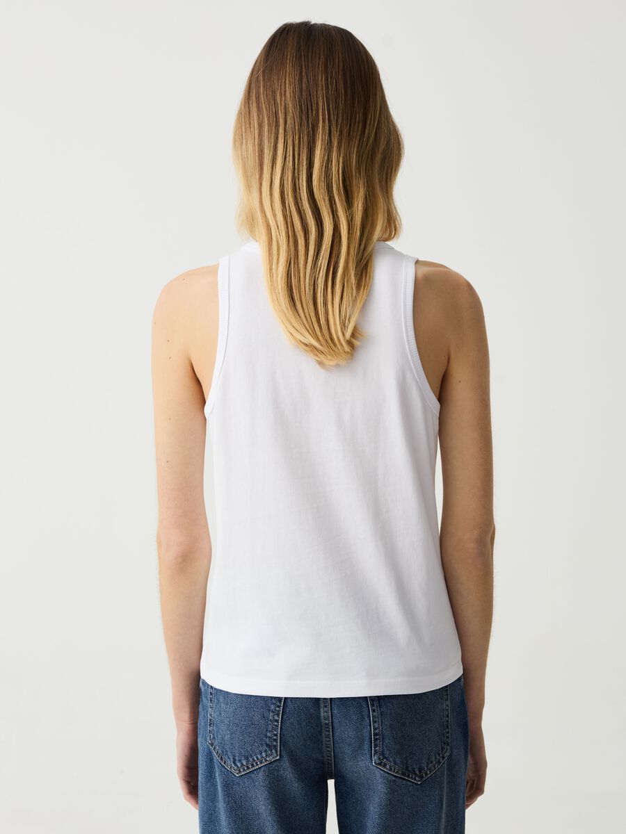 Tank top Essential in cotone con scollo rotondo_2