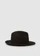 Black Jersey Fedora Hat_0