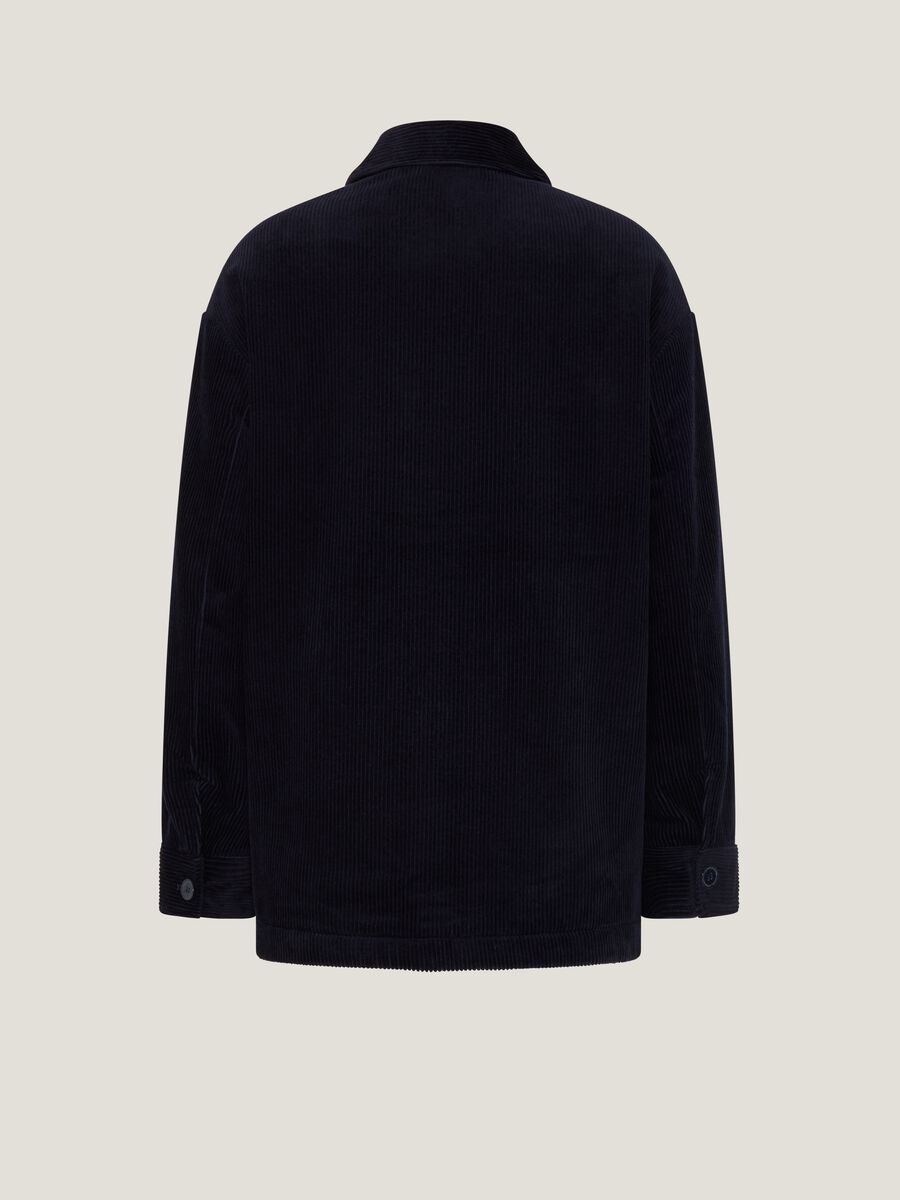 Cappotto corto in corduroy con colletto_4