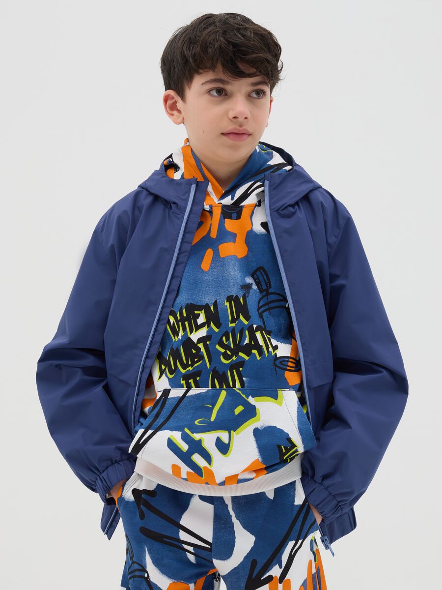 Waterproof jacket with hood_0