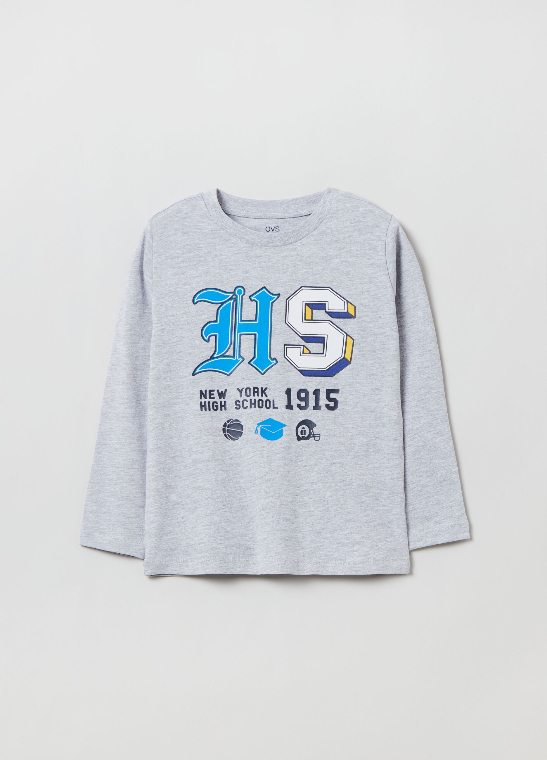 T-shirt a maniche lunghe con stampa_2