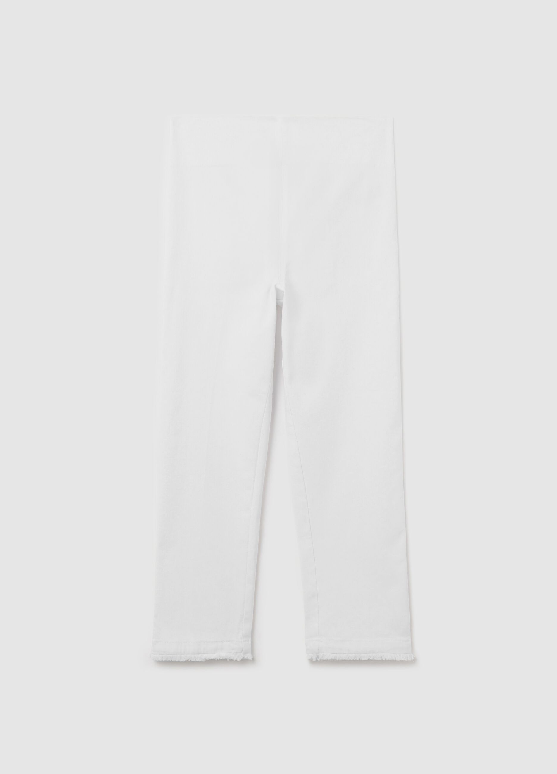 Treggings cropped premaman in denim