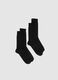 Bipack calze corte in misto cotone nero regular fit_0