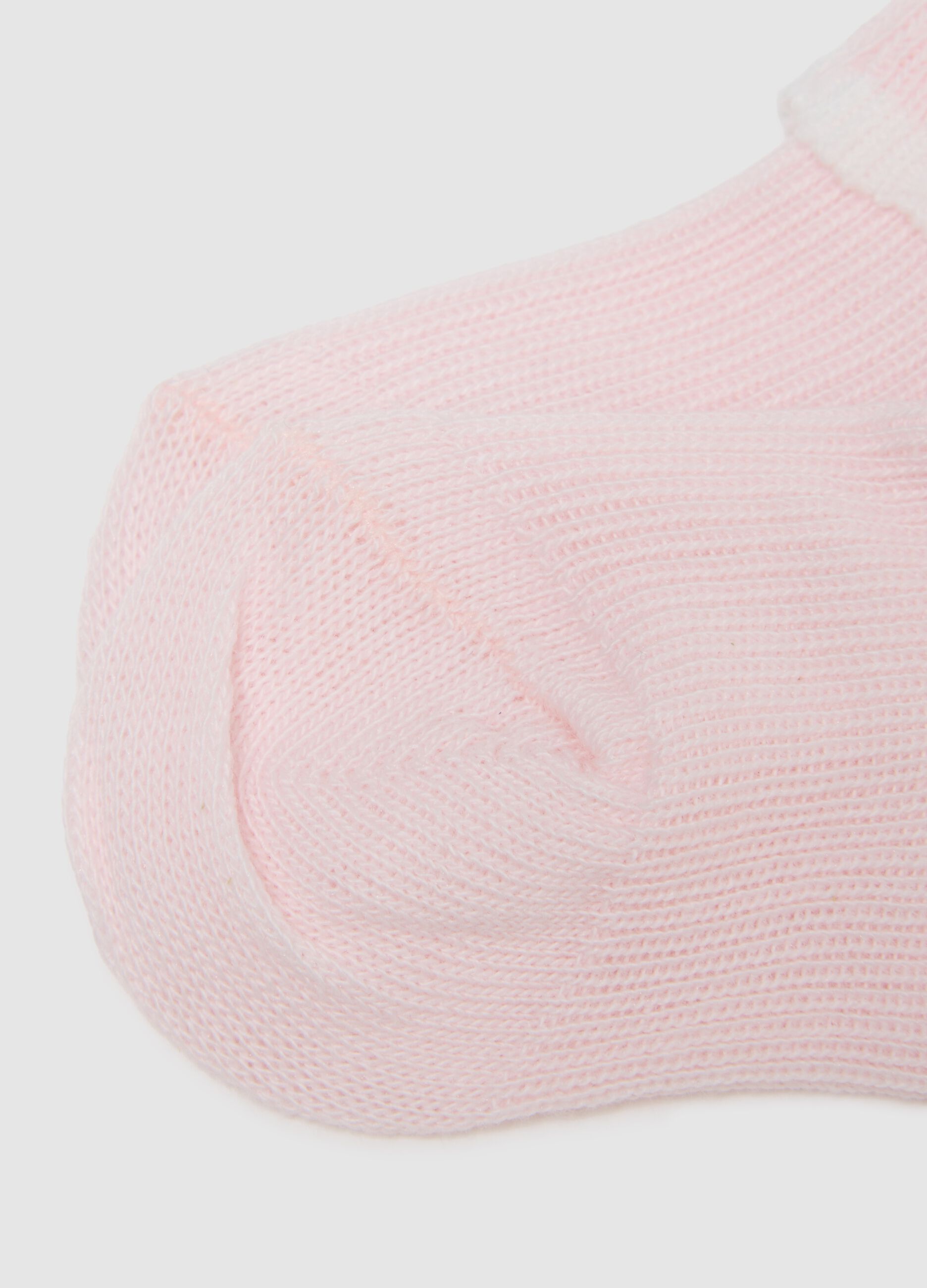 Set bipack calze da neonata in misto cotone multicolor corte