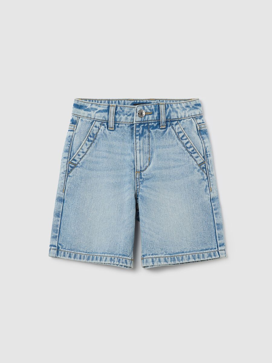 Denim shorts with pockets_0