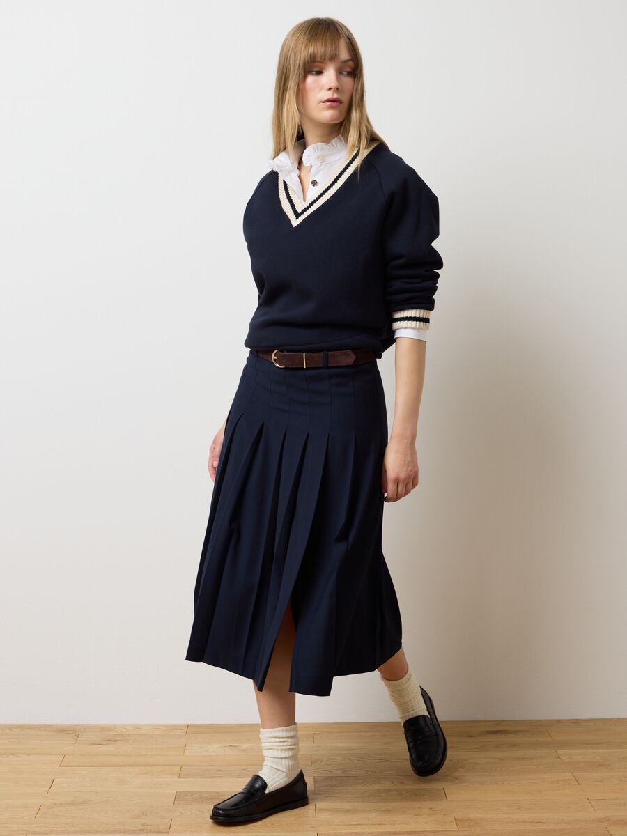 Elasticated Blue Skirt_0