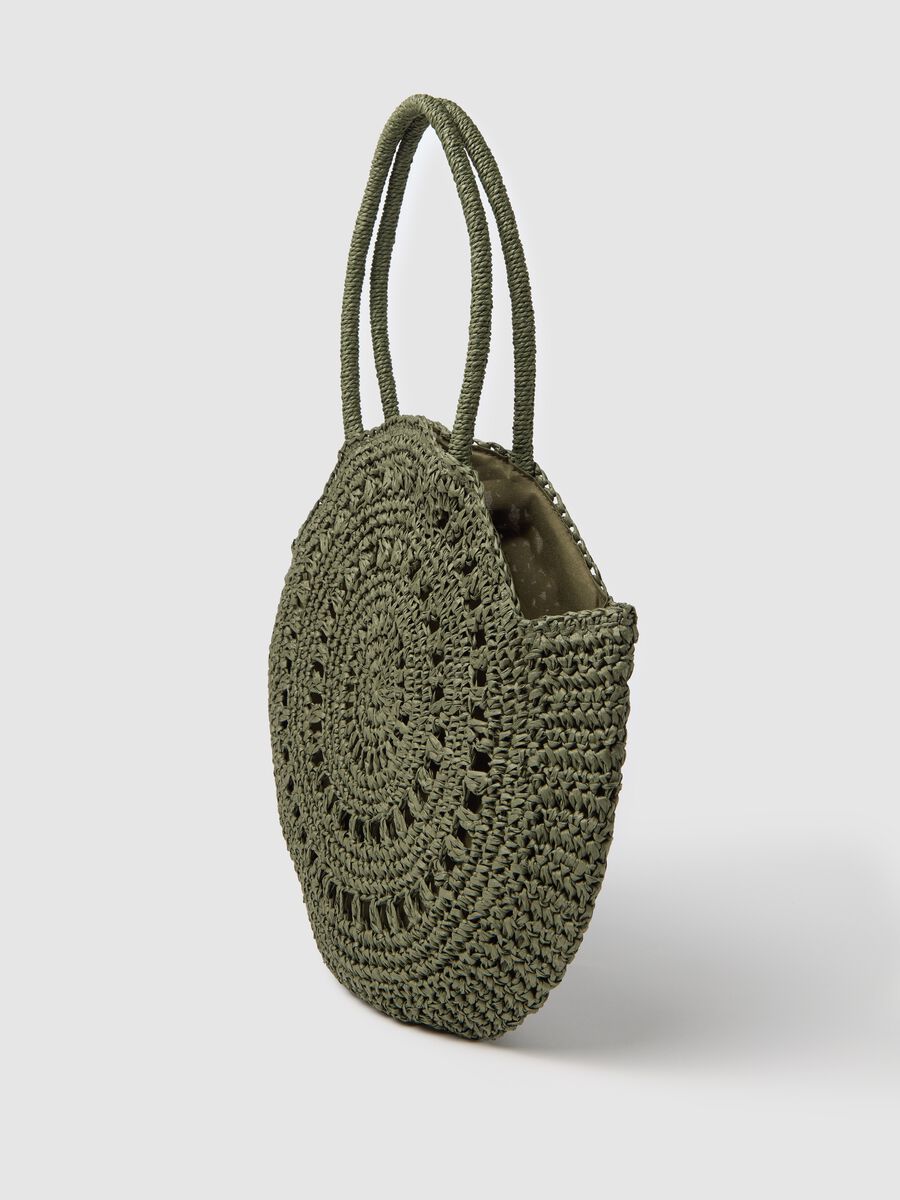 Green Textile Paper Beach Bag_2