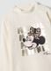 White stretch cotton Minnie print top_2