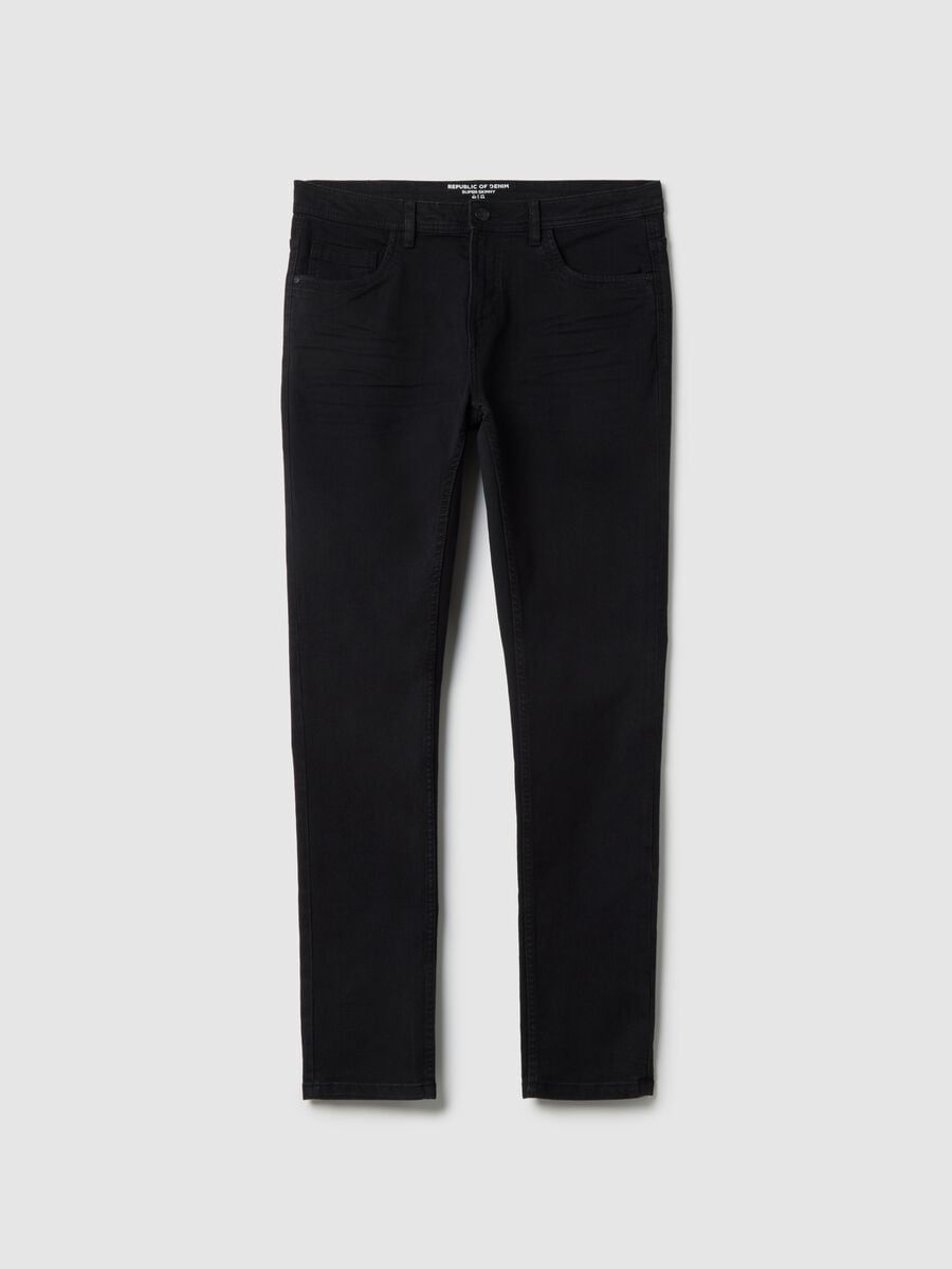 Jeans super skinny neri in misto cotone_4