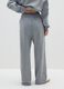 Grey Cotton Mix Wide Leg Jogger_2