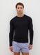Black Long Sleeve Regular Fit T-shirt_0