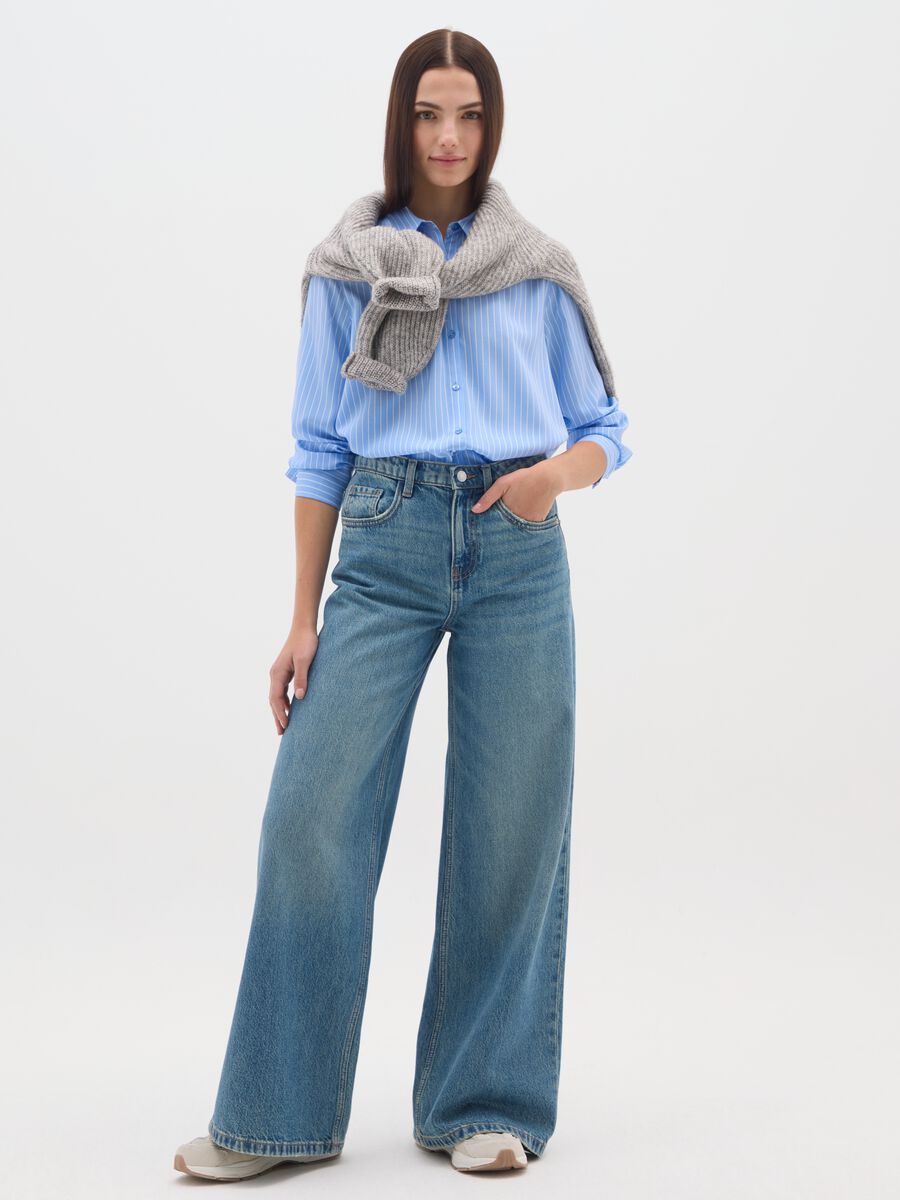 Multicolour Striped Blouse Regular Fit_1